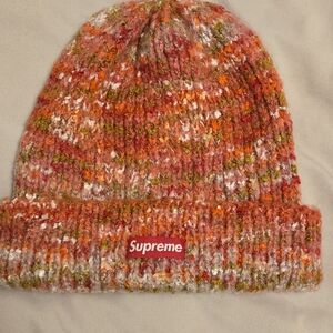 Supreme Space Dye Knit Beanie Red